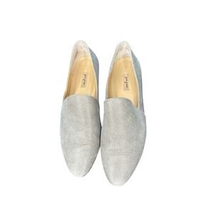 Paul Green Preppy Academia Almond Toe‎ Gold Perforated Leather Loafers Size 7